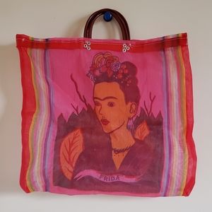 Frida mesh tote bag